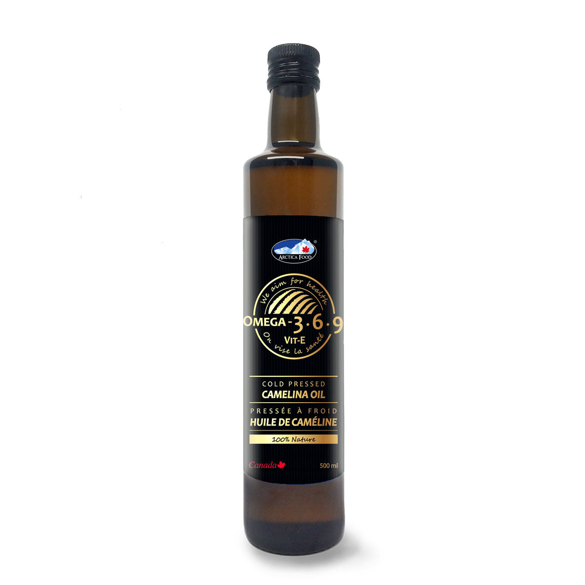Camelina Oil, source of V-E and Omega-3,6,9