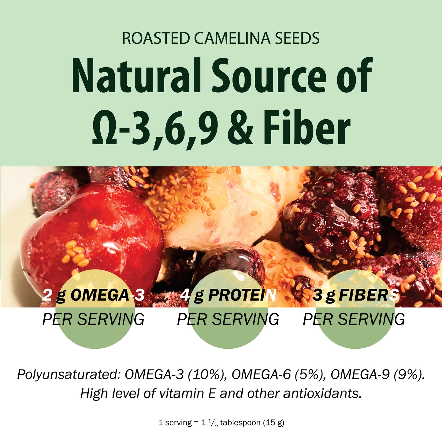Roasted Camelina Seeds, 250 g