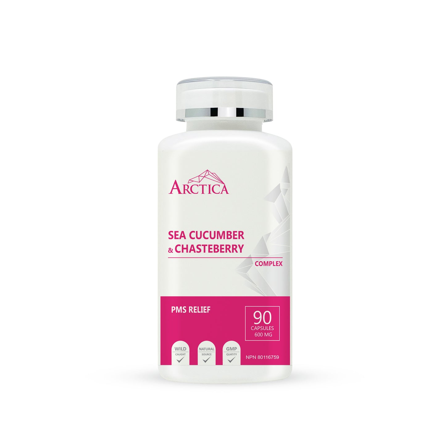 Sea Cucumber & Chasteberry Complex Capsule, PMS Relief, 600 mg × 90 caps