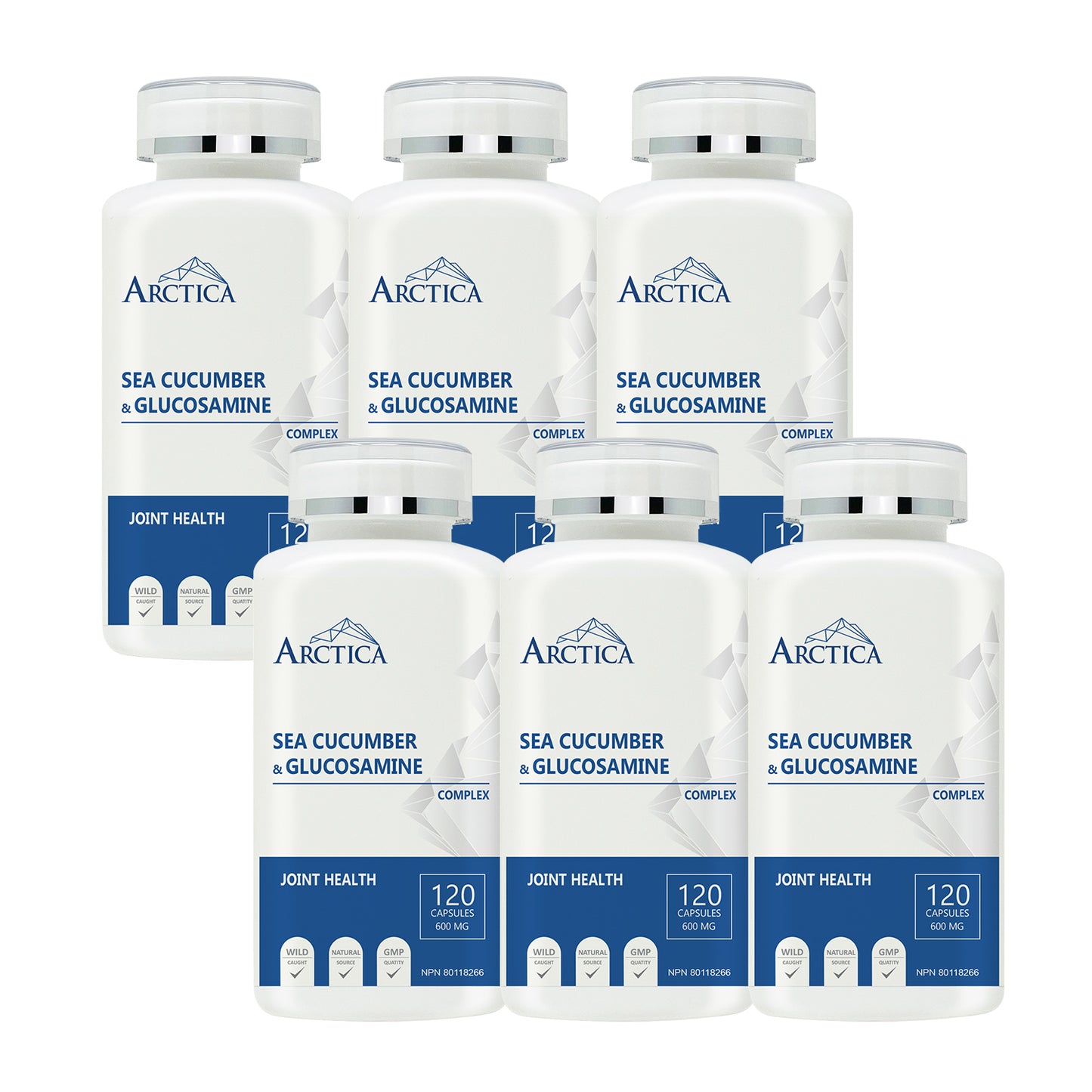 Sea cucumber & Glucosamine Complex Capsule, Joint Health, 600 mg × 120 caps