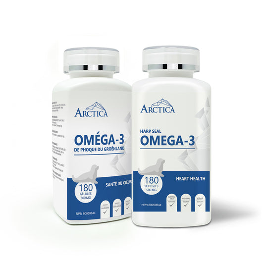 Harp Seal Oil Omega-3 Capsule, Heart Health, 500 mg × 180 softgels