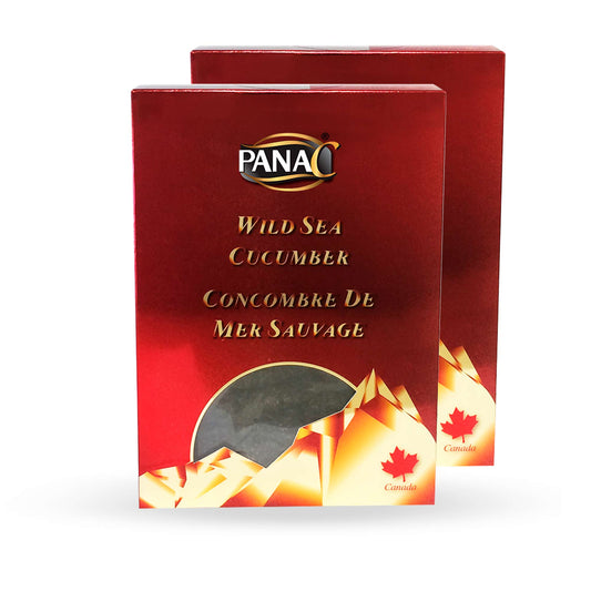 Canadian Wild Dried Sea Cucumber, PanaC Giftbox, 250 g x 2 Boxes