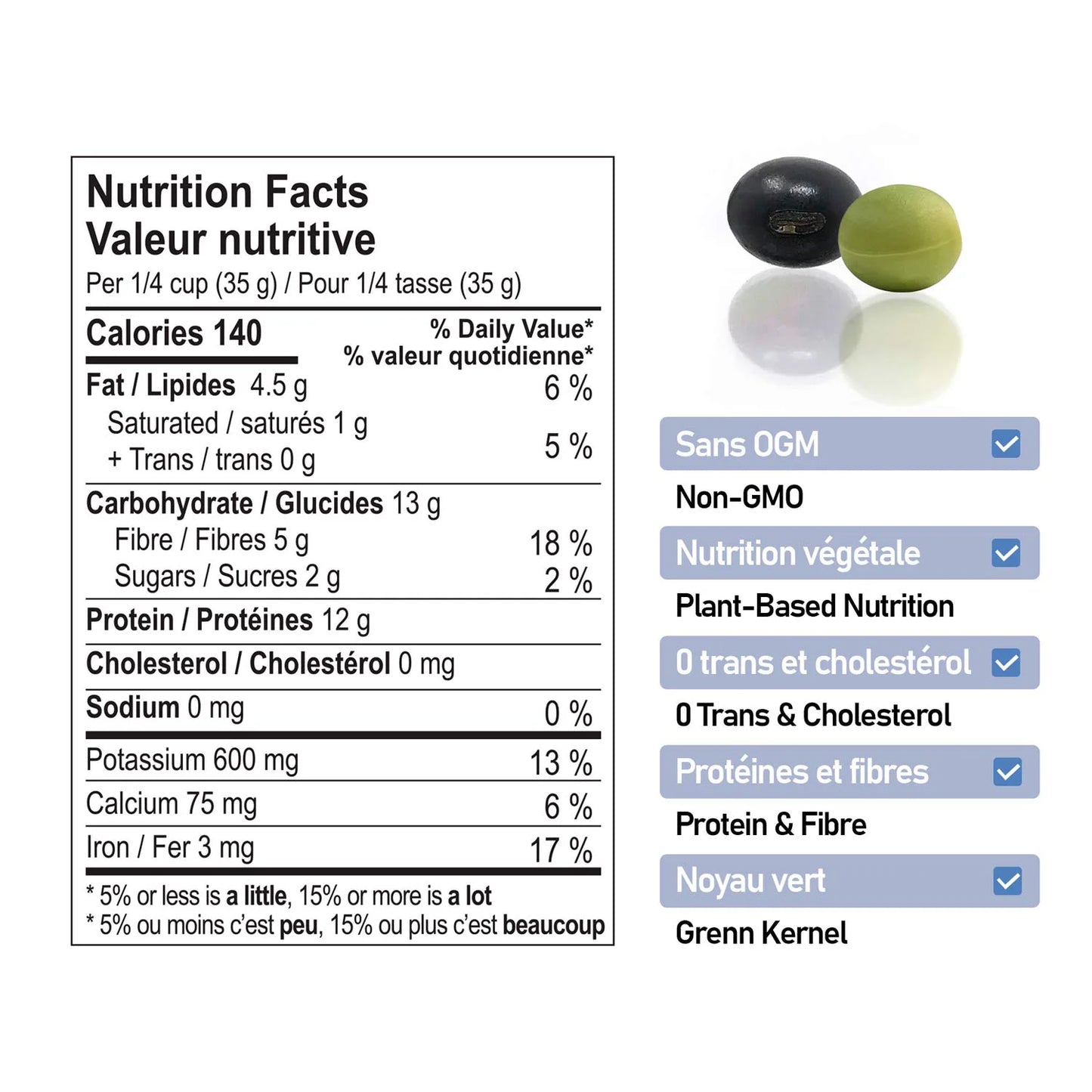 Soja noir sans OGM, 454 g