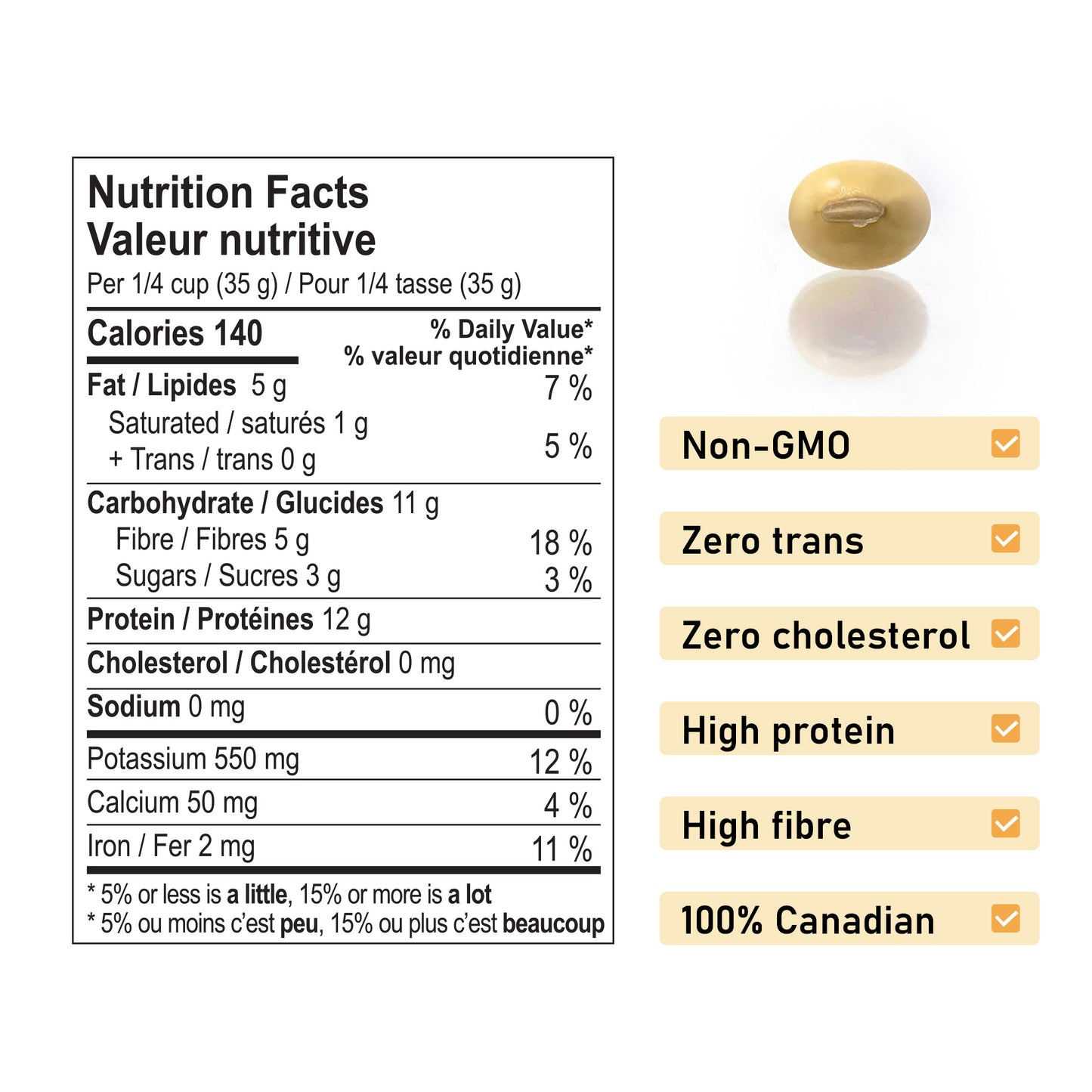 Non-GMO Yellow Soybean, 454 g