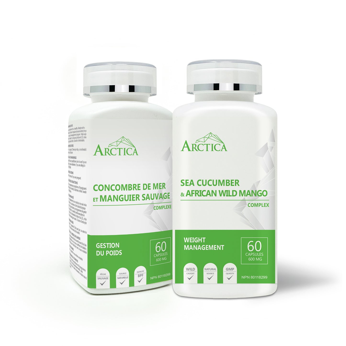 Sea Cucumber & African Wild Mango Complex Capsule, Weight Management, 600 mg × 60 caps