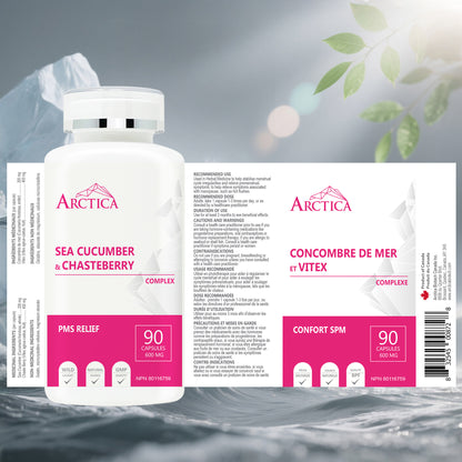 Sea Cucumber & Chasteberry Complex Capsule, PMS Relief, 600 mg × 90 caps