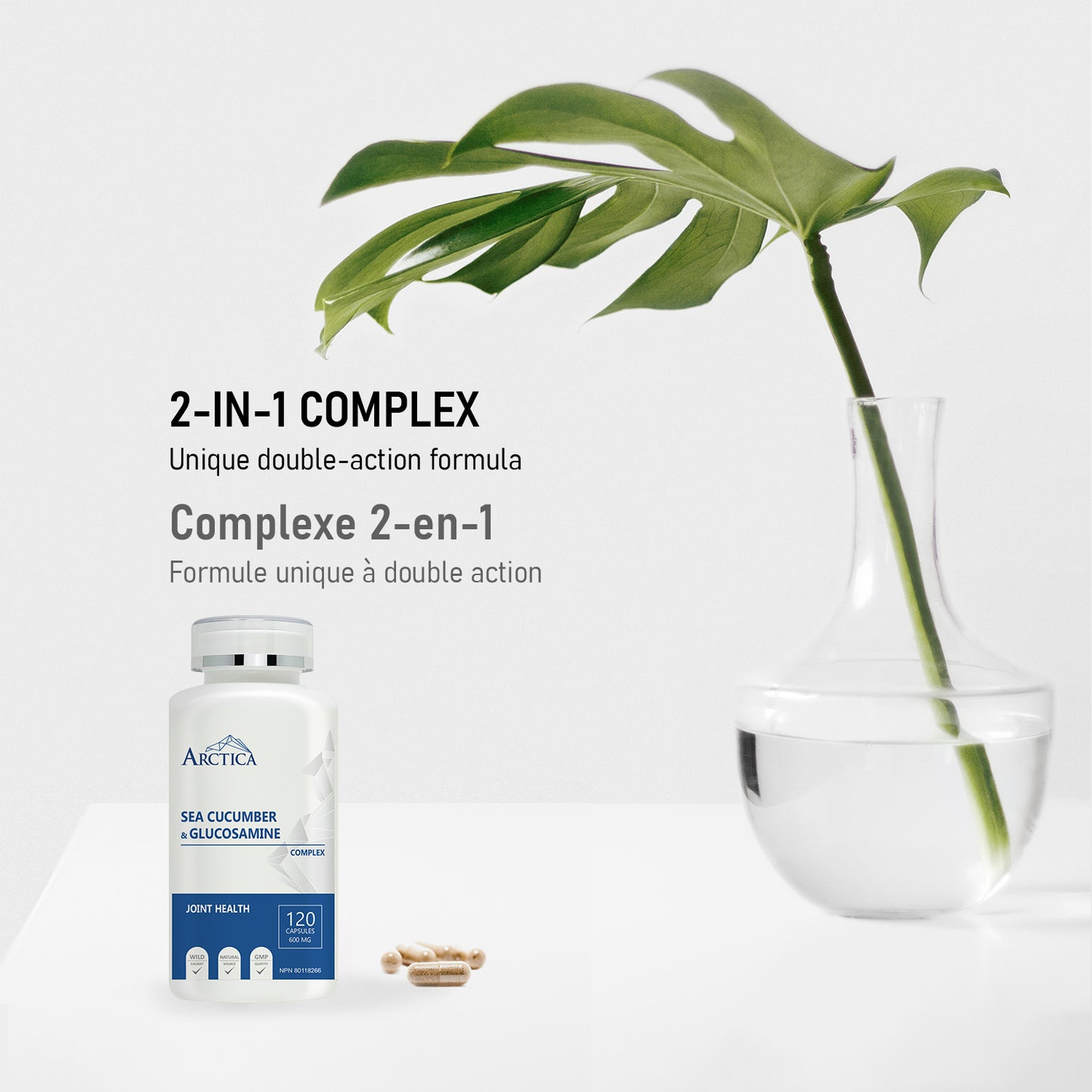 Sea cucumber & Glucosamine Complex Capsule, Joint Health, 600 mg × 120 caps