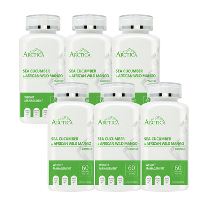 Sea Cucumber & African Wild Mango Complex Capsule, Weight Management, 600 mg × 60 caps