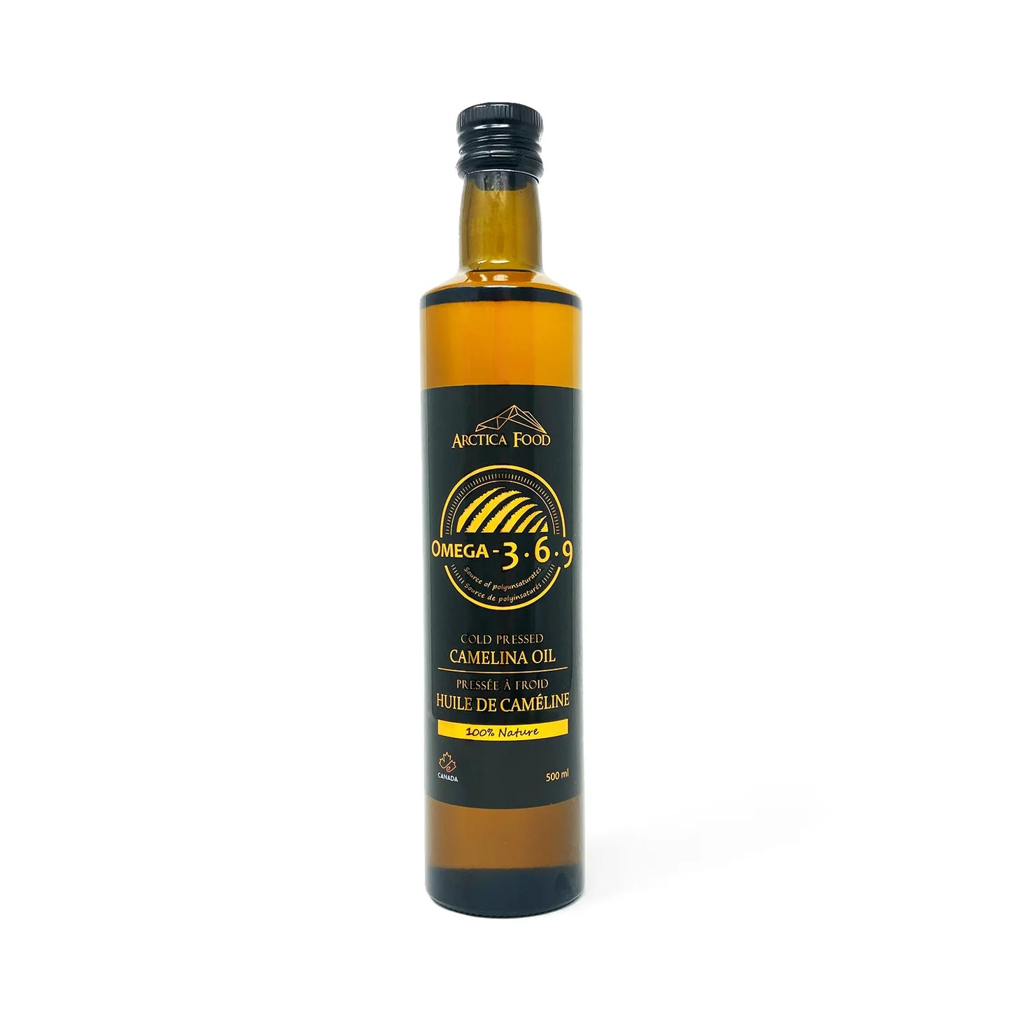 Camelina Oil, source of V-E and Omega-3,6,9
