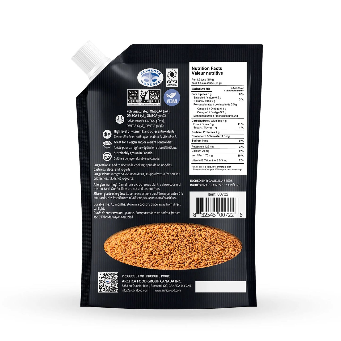 Roasted Camelina Seeds, 250 g